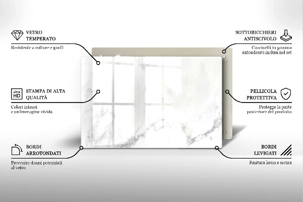 Tocător de bucătărie Marmură modernă
