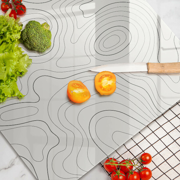Tocător de bucătărie Design de artă în linie