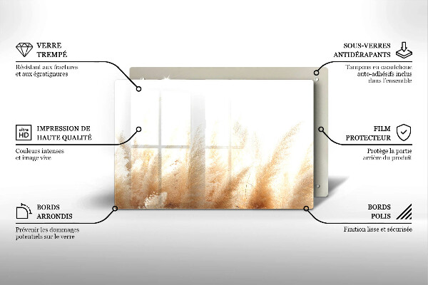 Tocător de bucătărie Iarbă de pampas
