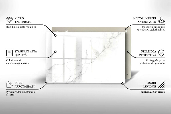 Tocător de bucătărie Fundal de piatră de marmură