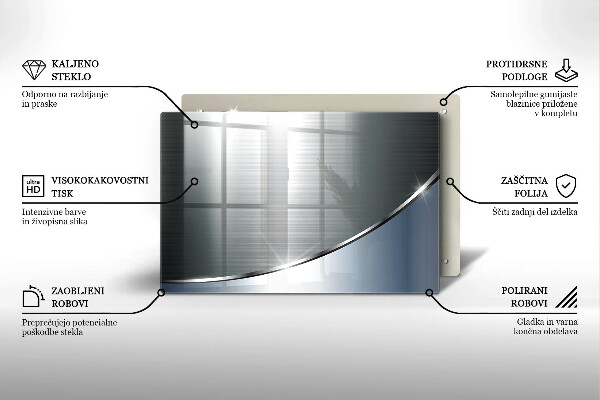 Tocător de bucătărie Model de abstractizare din metal