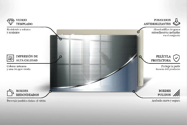 Tocător de bucătărie Model de abstractizare din metal