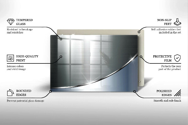 Tocător de bucătărie Model de abstractizare din metal