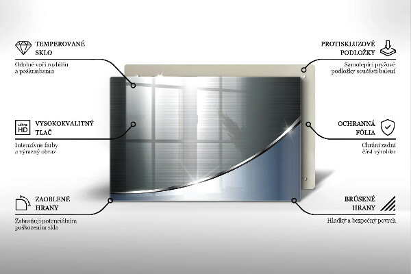 Tocător de bucătărie Model de abstractizare din metal