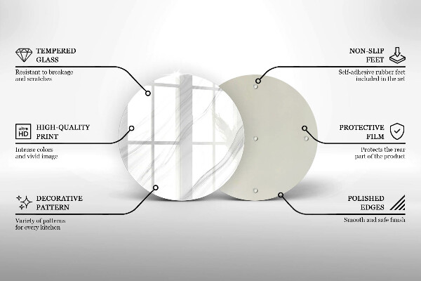 Tocător de bucătărie Marmură delicată