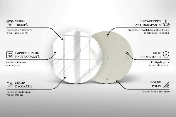 Tocător de bucătărie Marmură delicată