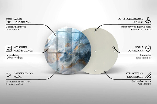 Tocător de bucătărie Textura marmură