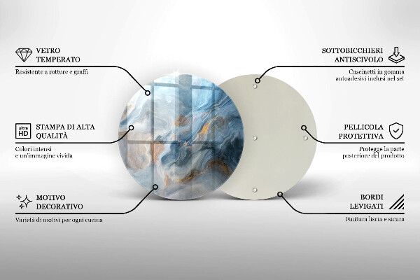 Tocător de bucătărie Textura marmură