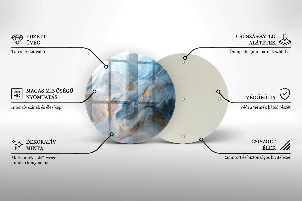 Tocător de bucătărie Textura marmură