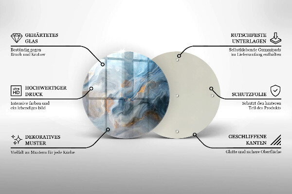 Tocător de bucătărie Textura marmură