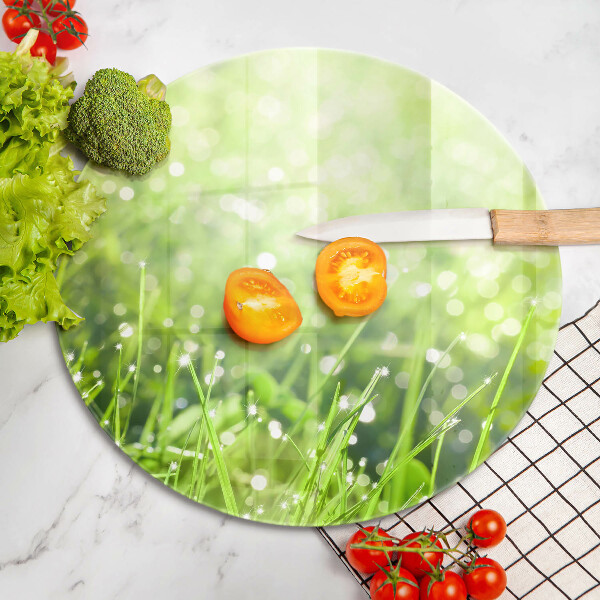 Tocător de bucătărie Natura - iarbă și rouă