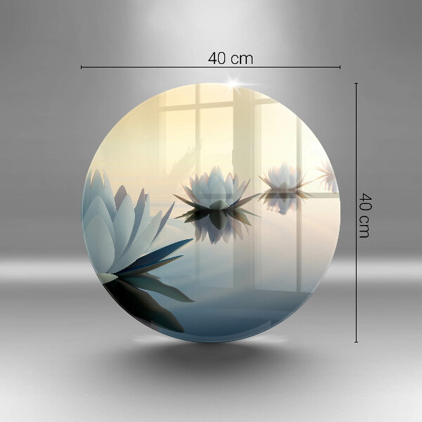 Tocător de bucătărie Flori de crin pe apă