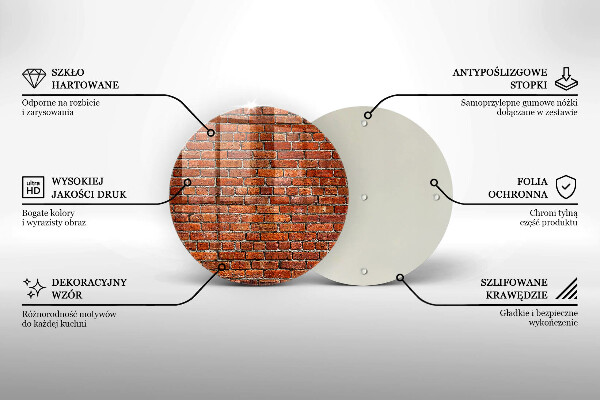 Tocător de bucătărie Perete din zid de cărămidă