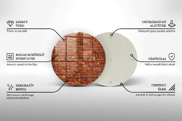 Tocător de bucătărie Perete din zid de cărămidă