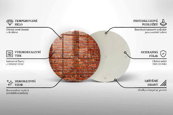 Tocător de bucătărie Perete din zid de cărămidă