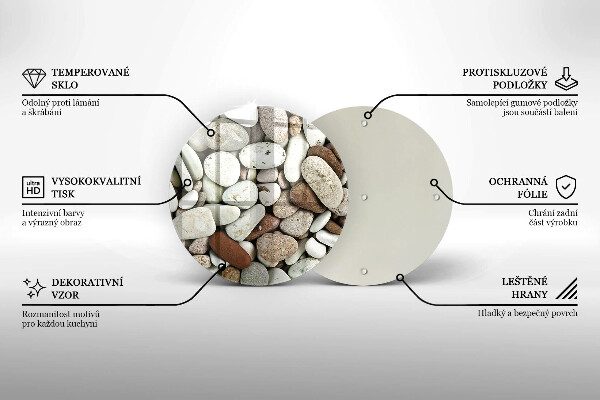 Tocător de bucătărie Fundal cu pietre mici