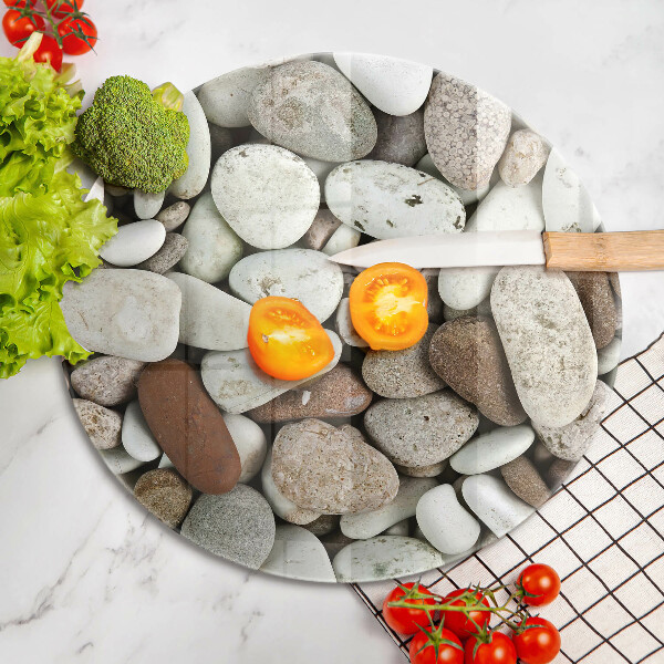 Tocător de bucătărie Fundal cu pietre mici