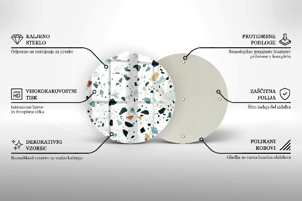 Tocător din sticlă Gresie usoara