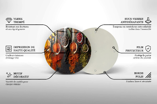 Tocător de bucătărie Linguri cu condimente