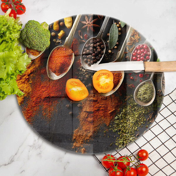 Tocător de bucătărie Linguri cu condimente