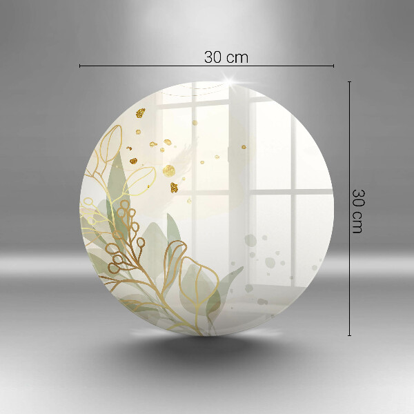 Tocător de bucătărie Acuarelă și frunze de aur