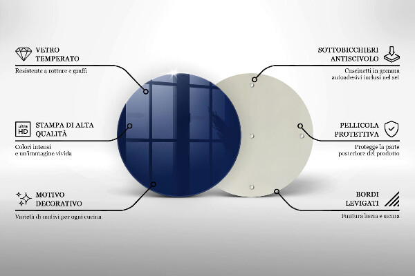 Tocător de bucătărie Culoarea albastra