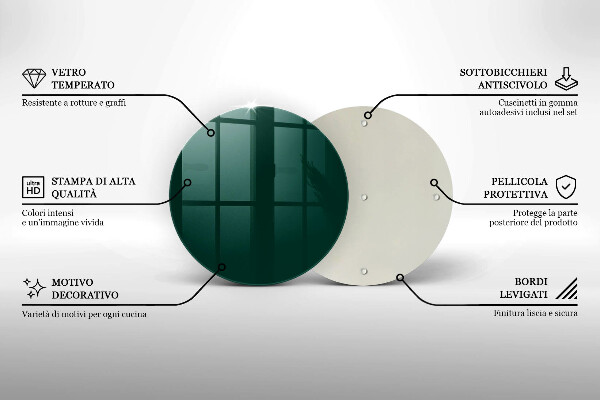 Tocător de bucătărie Culoarea verde