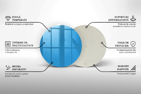 Tocător de bucătărie Culoarea albastra