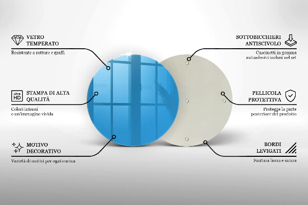 Tocător de bucătărie Culoarea albastra