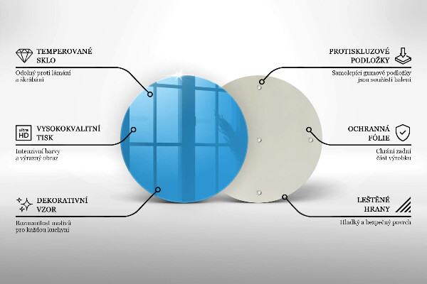 Tocător de bucătărie Culoarea albastra