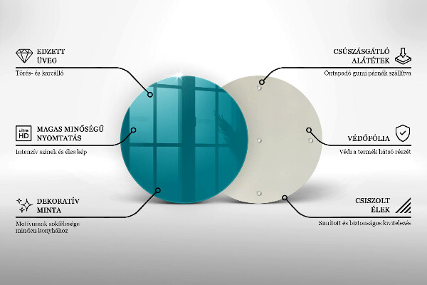 Tocător de bucătărie Turcoaz