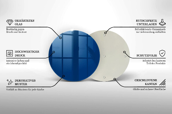 Tocător de bucătărie Culoarea albastra