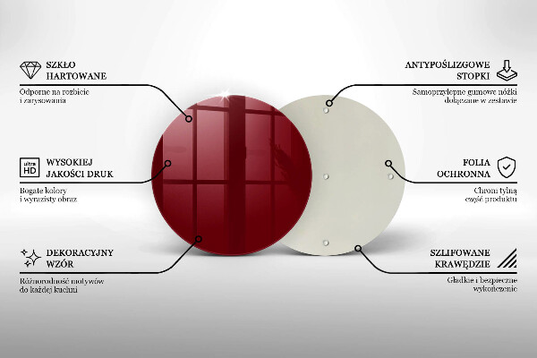 Tocător de bucătărie culoare visiniu