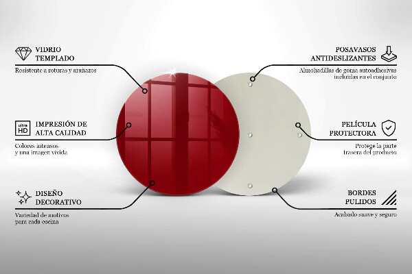 Tocător de bucătărie culoare rosie