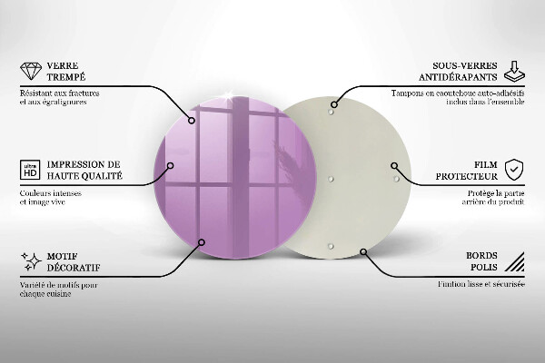Tocător de bucătărie Culoare violet