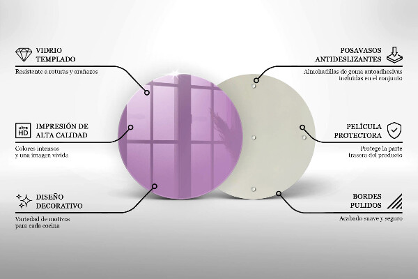 Tocător de bucătărie Culoare violet