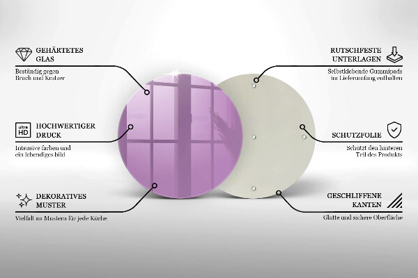 Tocător de bucătărie Culoare violet