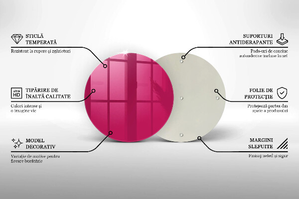 Tocător de bucătărie Culoarea roz