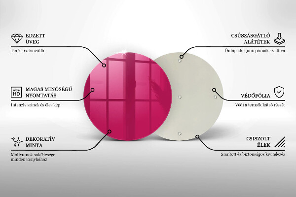 Tocător de bucătărie Culoarea roz