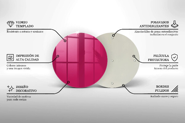 Tocător de bucătărie Culoarea roz