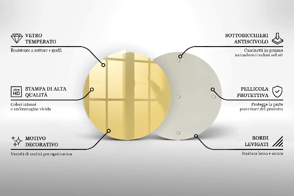 Tocător de bucătărie Galben