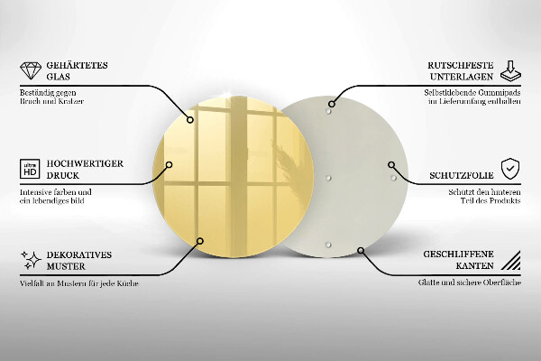 Tocător de bucătărie Galben