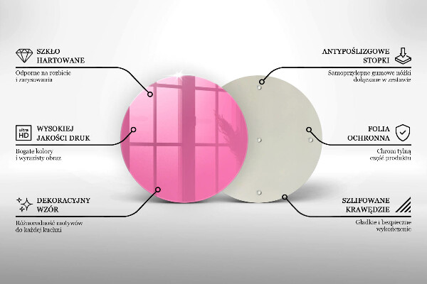 Tocător de bucătărie Culoarea roz