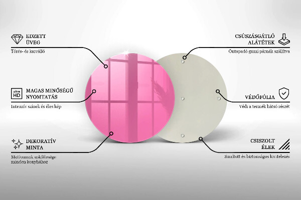 Tocător de bucătărie Culoarea roz