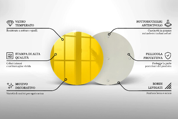 Tocător de bucătărie Galben