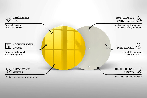 Tocător de bucătărie Galben