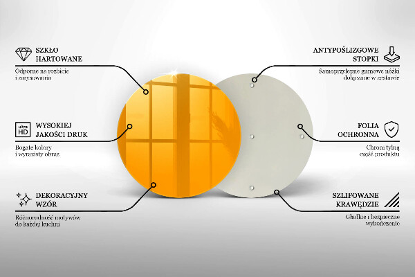 Tocător de bucătărie Culoare galben închis