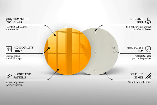 Tocător de bucătărie Culoare galben închis