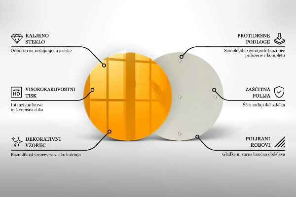 Tocător de bucătărie Culoare galben închis
