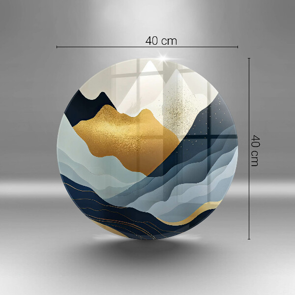 Tocător din sticlă Munți abstracti
